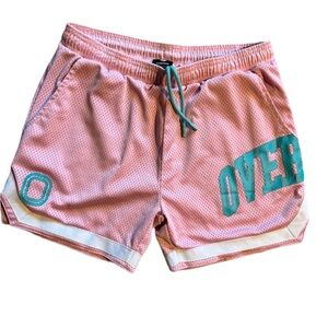 Overtime Pink Mesh Men's Medium Basketball Shorts